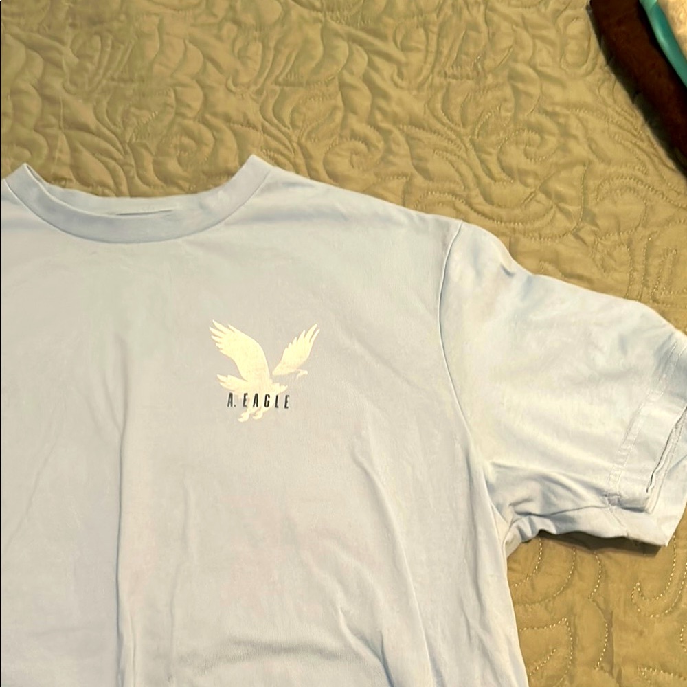 American Eagle Soft Blue Tee
